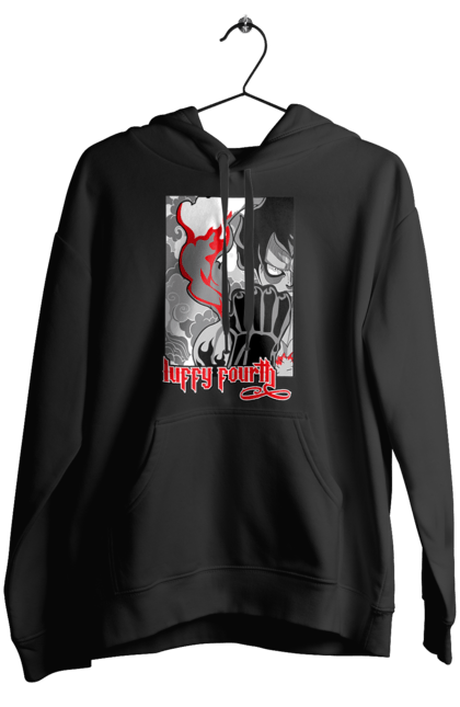 Women's hoodie with prints One Piece Luffy. Anime, luffy, manga, monkey de luffy, one piece, pirates. 2070702