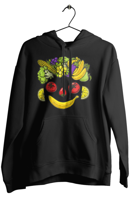 Жіноче худі з принтом "Зсж Посмішка". Зож, овоч, посмішка, фрукт. 2070702