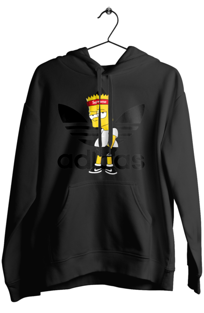 Жіноче худі з принтом "Adidas Барт". Adidas, bart, адідас, барт, мультфільм, серіал, сімпсон. 2070702