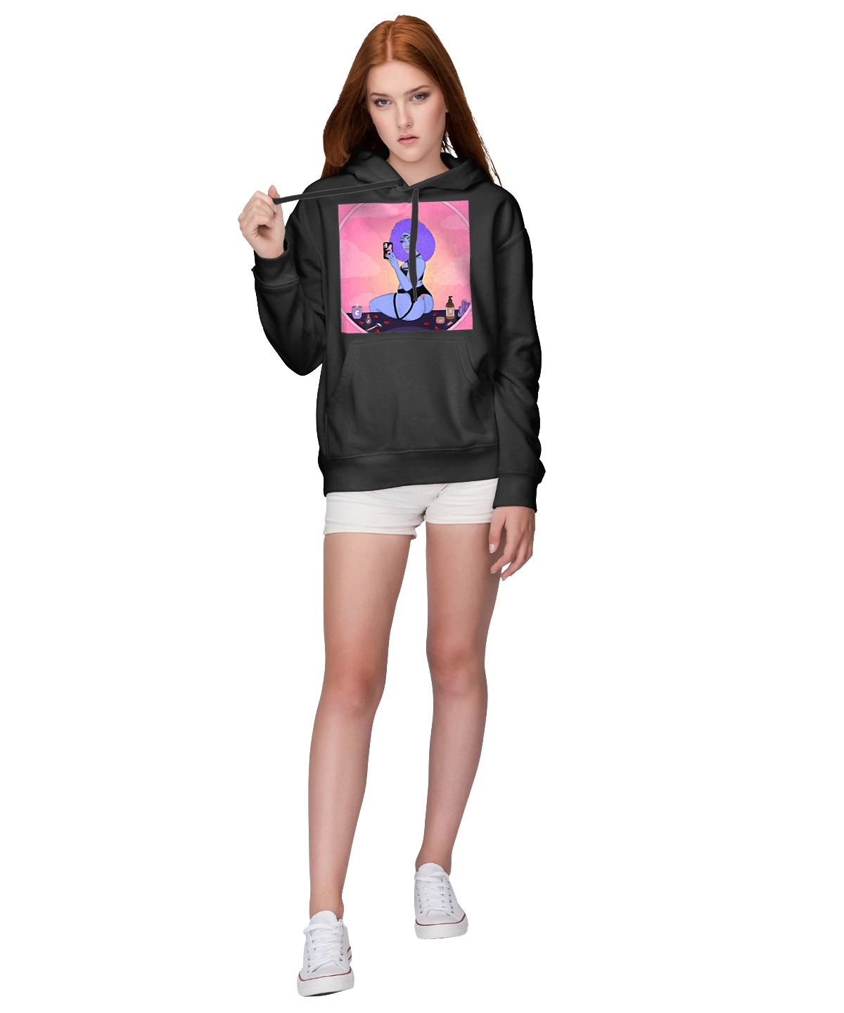 Фіолетова Дівчина Фото У Дзеркалі