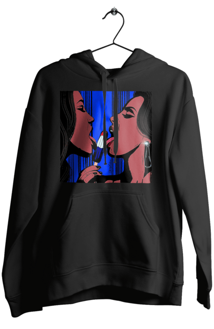 Жіноче худі з принтом "Дівчата Лижуть Морозиво". Лізатт, смоктати. 2070702