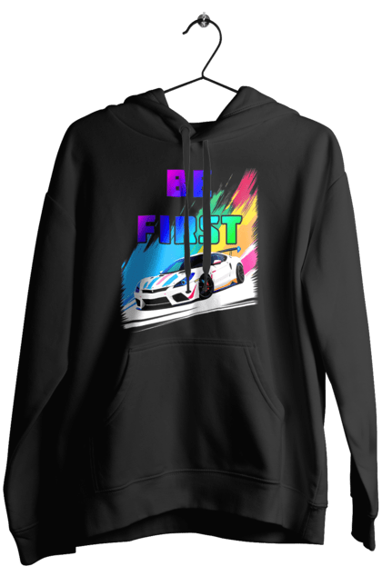 Жіноче худі з принтом "Гонка". Автомобільний, гонка, спортивна машина, спортивний автомобіль. 2070702