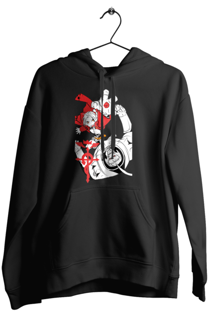 Women's hoodie with prints Fullmetal Alchemist. Adventures, alphonse elric, anime, edward elric, fullmetal alchemist, light novel, manga, steampunk. 2070702