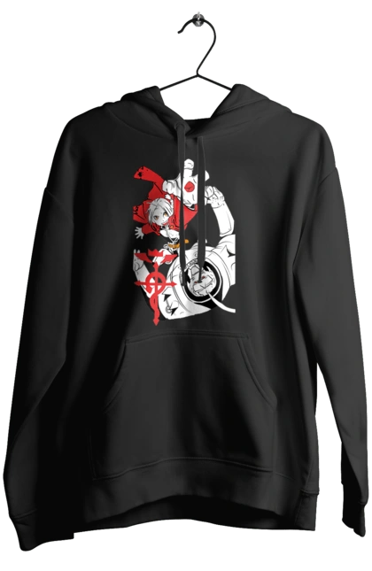 Women`s hoodie with prints Fullmetal Alchemist. Adventures, alphonse elric, anime, edward elric, fullmetal alchemist, light novel, manga, steampunk. 2070702