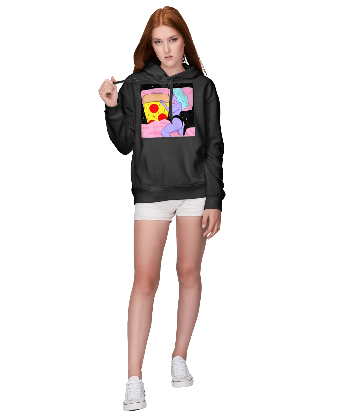 Фіолетова Дівчина І Піца