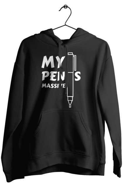 Жіноче худі з принтом "Моя ручка величезна". Гумор, мем, моя ручка величезна, прикол, прикольна, смішна. 2070702