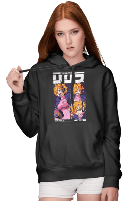 Women's hoodie with prints One Piece Lilith. Anime, lilith, manga, one piece, one piece, punk-02, vegapunk. 2070702