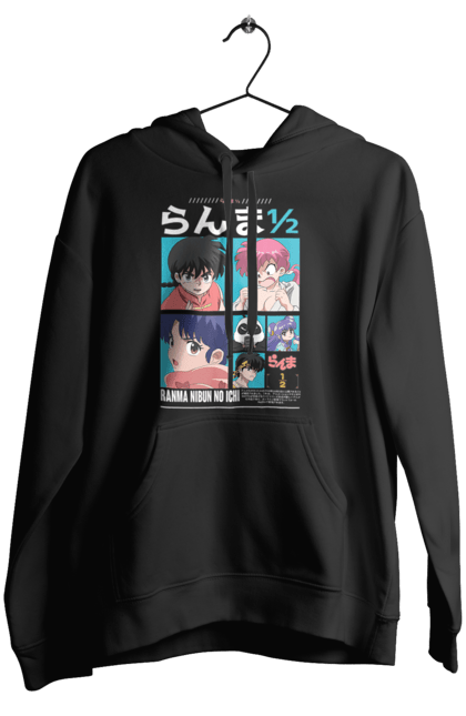 Women's hoodie with prints Ranma 1/2. Action movie, anime, comedy, manga, mystic, ranma, romance, shampoo. 2070702