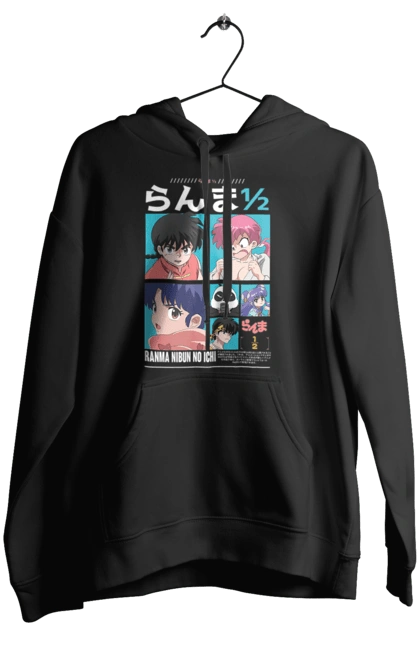 Women`s hoodie with prints Ranma 1/2. Action movie, anime, comedy, manga, mystic, ranma, romance, shampoo. 2070702