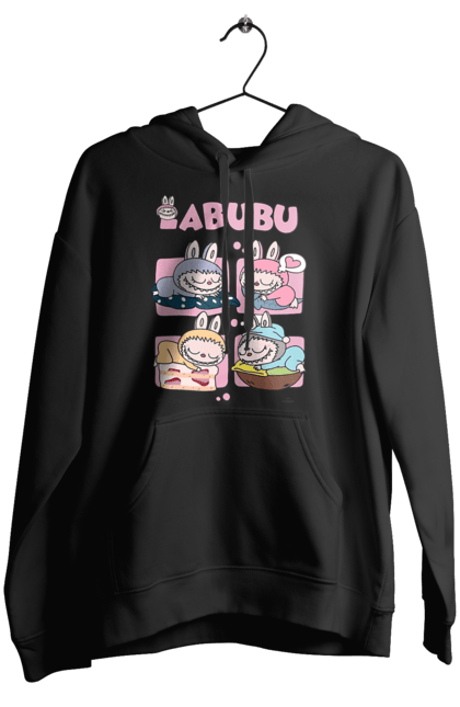 Жіноче худі з принтом "Сон Labubu". Labubu, weird cute, іграшки, лабубу. 2070702