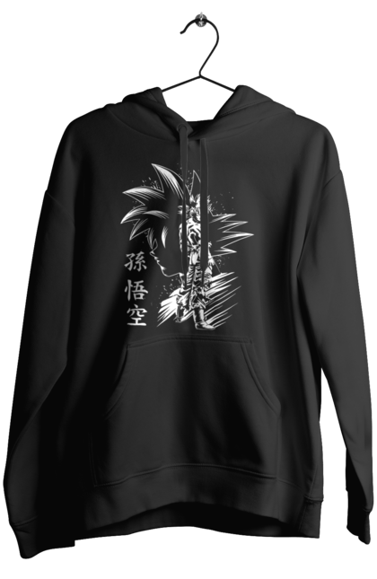 Women's hoodie with prints Dragon Ball Son Goku. Anime, dragon ball, goku, manga, son goku, tv series. 2070702