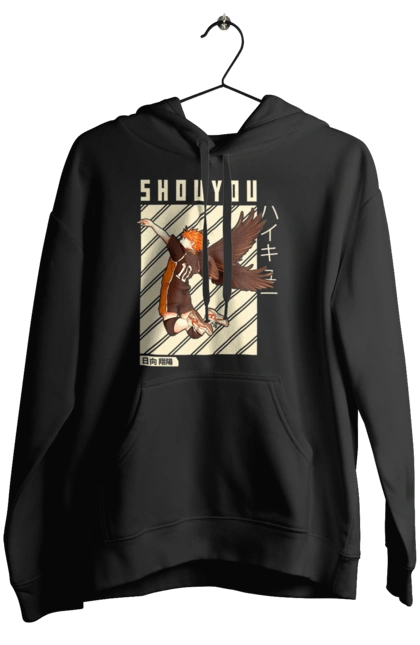 Женское худи с принтом Волейбол!! Хината. Anime, haikyu, hinata, manga, shoyo hinata, аниме, волейбол, манга, хината, шоё хината. 2070702