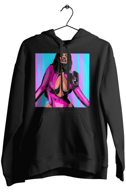 Жіноче худі з принтом "Дівчина З Глибоким Декольте". Гола, дівчина, сиськи. 2070702