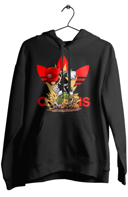 Women's hoodie with prints Adidas Mario. Adidas, character, game, mario, mario bros, nintendo, super mario bros. 2070702