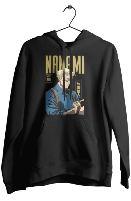 Жіноче худі з принтом "Магічна битва Нанамі". Anime, jujutsu kaisen, manga, nanami, nanami kento, аніме, магічна битва, манга, нанамі, нанамі кенто. 2070702