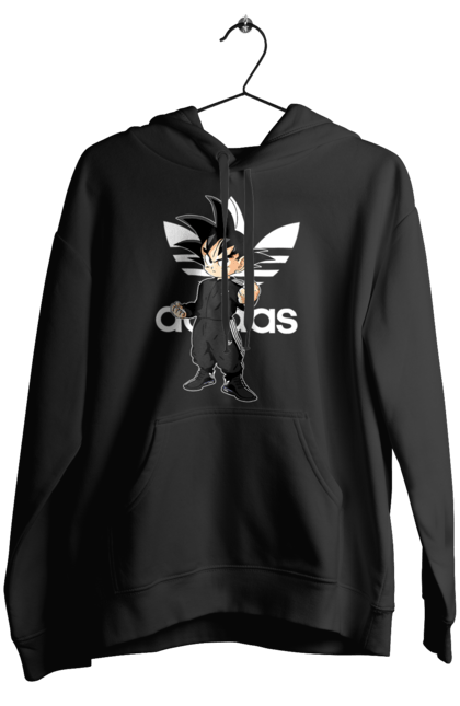 Жіноче худі з принтом "Adidas Сон Гоку". Adidas, dragon ball, manga, son goku, адідас, аніме, гоку, манга, перли дракона, сон гоку. 2070702