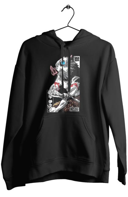 Women's hoodie with prints Demon Slayer Inosuke. Anime, demon slayer, inosuke, inosuke hashibira, kimetsu no yaiba, manga. 2070702