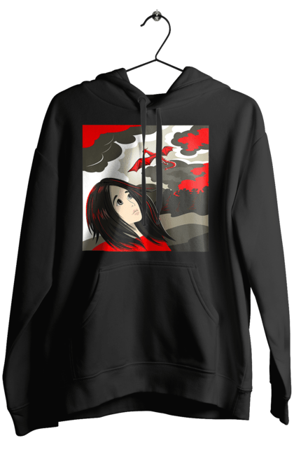 Women's hoodie with prints Girl and dragon. Dragon, fantasy, romance, young woman. 2070702