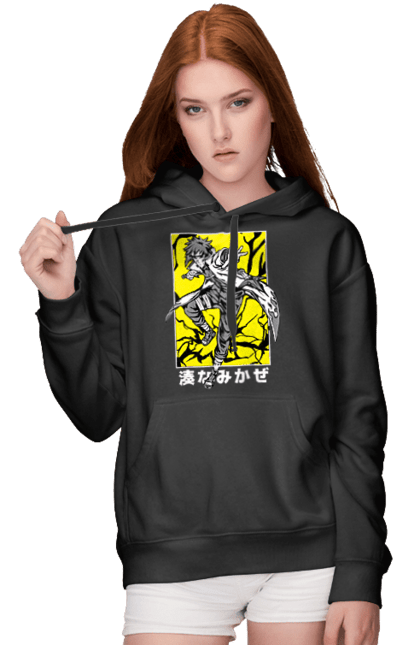 Women's hoodie with prints Anime 40. Anime, character, manga, minato namikaze, naruto, ninja, tv series. 2070702