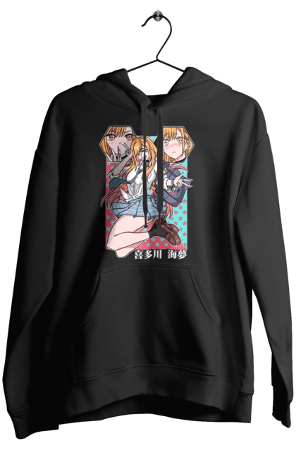 Women`s hoodie with prints My Dress Up Darling. Anime, gyaru, manga, marin kitagawa, marine, my dress-up darling, porcelain doll. 2070702