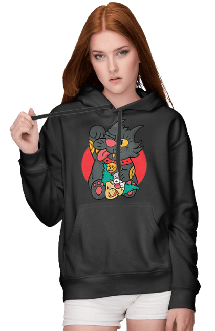 Women`s hoodie with prints The Simpsons Krusty the Clown. Clown, krusty, krusty the clown, simpsons. 2070702