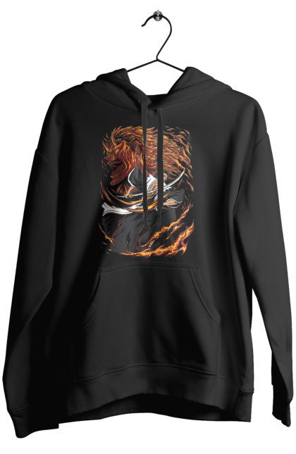 Women's hoodie with prints Bleach Kenpachi Zaraki. Anime, bleach, gotei thirteen, kenpachi, kenpachi zaraki, manga. 2070702