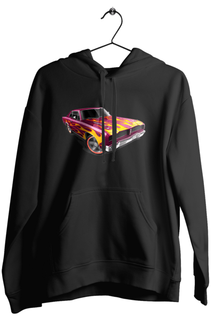 Жіноче худі з принтом "Машина вогонь". Їзда, машина, швидкість. 2070702