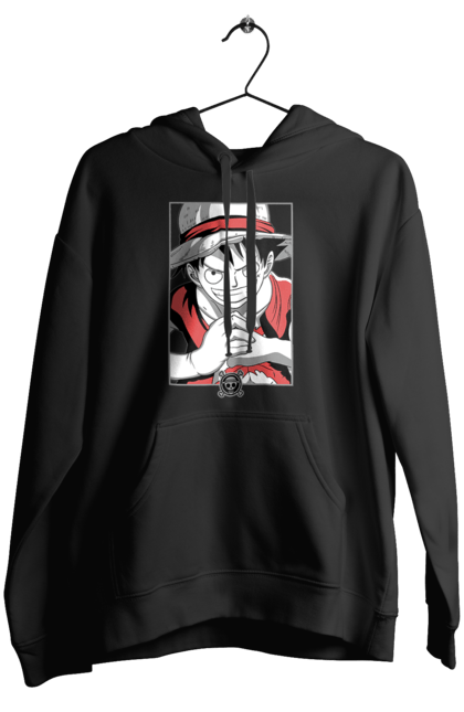 Women's hoodie with prints One Piece Luffy. Anime, luffy, manga, monkey de luffy, one piece, pirates. 2070702