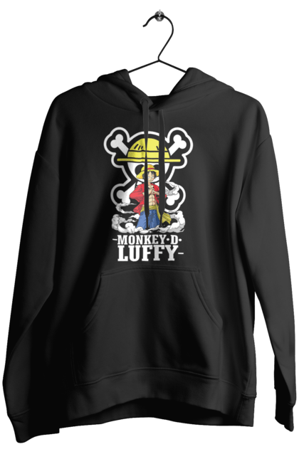 Women's hoodie with prints One Piece Luffy. Anime, luffy, manga, monkey de luffy, one piece, pirates. 2070702