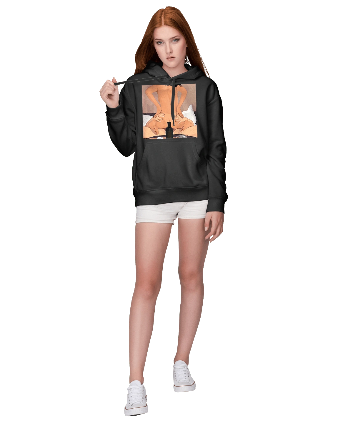 Гола Дівчина, Пляшка І Сигарети