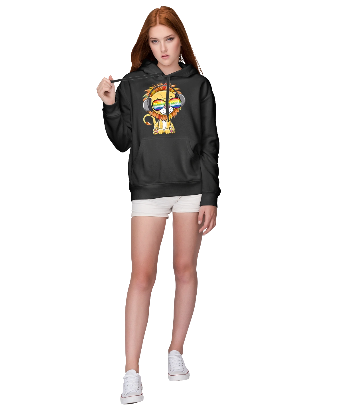 Lion In Glasses And Headphones