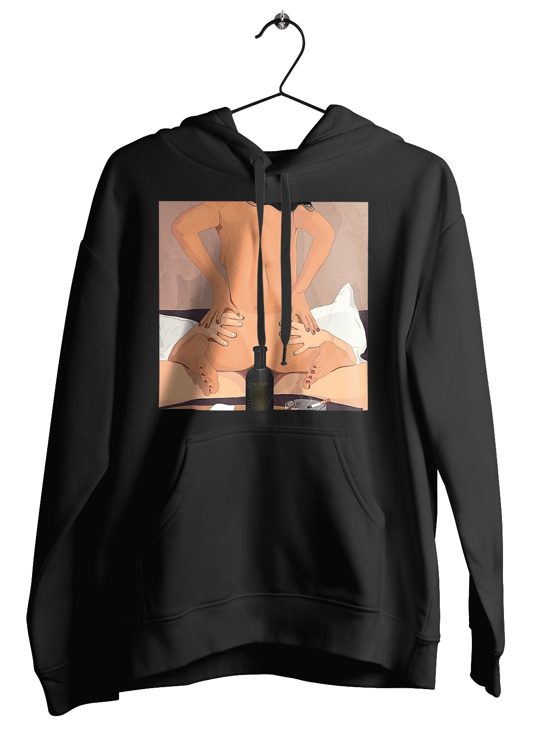 Гола Дівчина, Пляшка І Сигарети