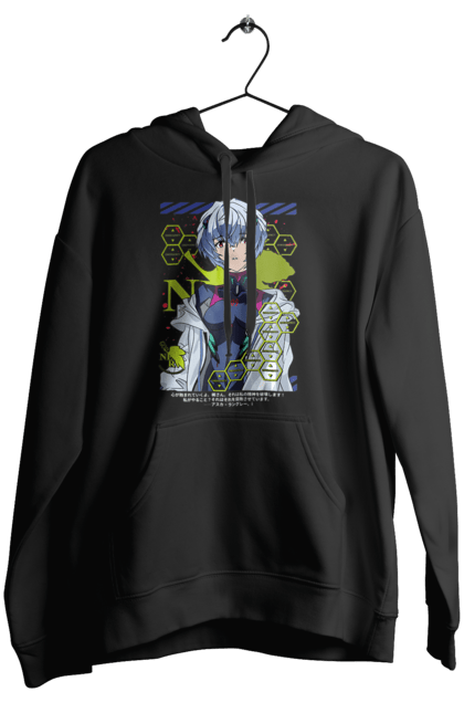 Women's hoodie with prints Evangelion Rei. Anime, evangelion, eve, kaoru, manga, rei ayanami, shinji. 2070702