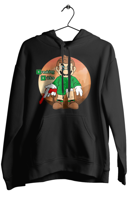 Women's hoodie with prints Breaking Bad Mario. Breaking bad, character, game, mario, mario bros, nintendo, super mario bros. 2070702