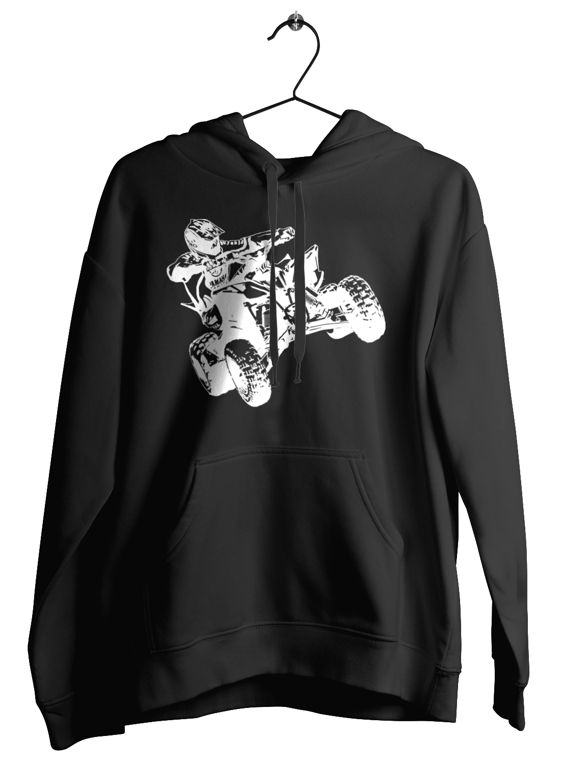 Человек На Квадроцикле Белый