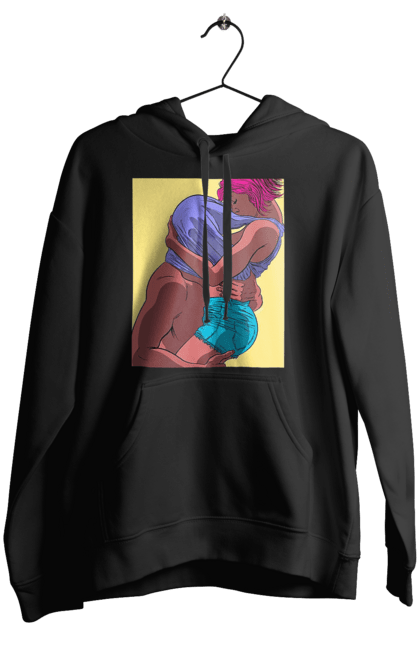 Жіноче худі з принтом "Чоловік Під Майкою У Дівчата". Пристрасть, сиськи. 2070702