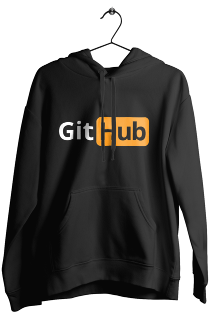 Жіноче худі з принтом "Гіт Хаб". Айті, айтішник, гіт хаб, для айтішника, для програміста, подарунок айтішнику, подарунок програмісту, програміст, розробник. 2070702