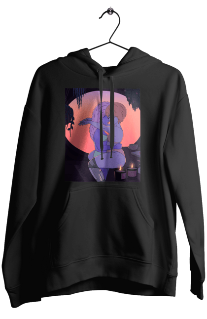 Жіноче худі з принтом "Фіолетові Дівчата Обіймаються". Захід, обійми. 2070702