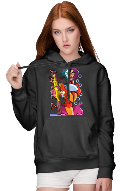 Women's hoodie with prints Mazinger Z Aphrodite. Anime, aphrodite, manga, mazinger z, mecha, robots. 2070702