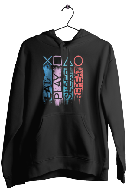 Жіноче худі з принтом "Геймпад". Playstation, sony, геймпад, гра, джостик. 2070702