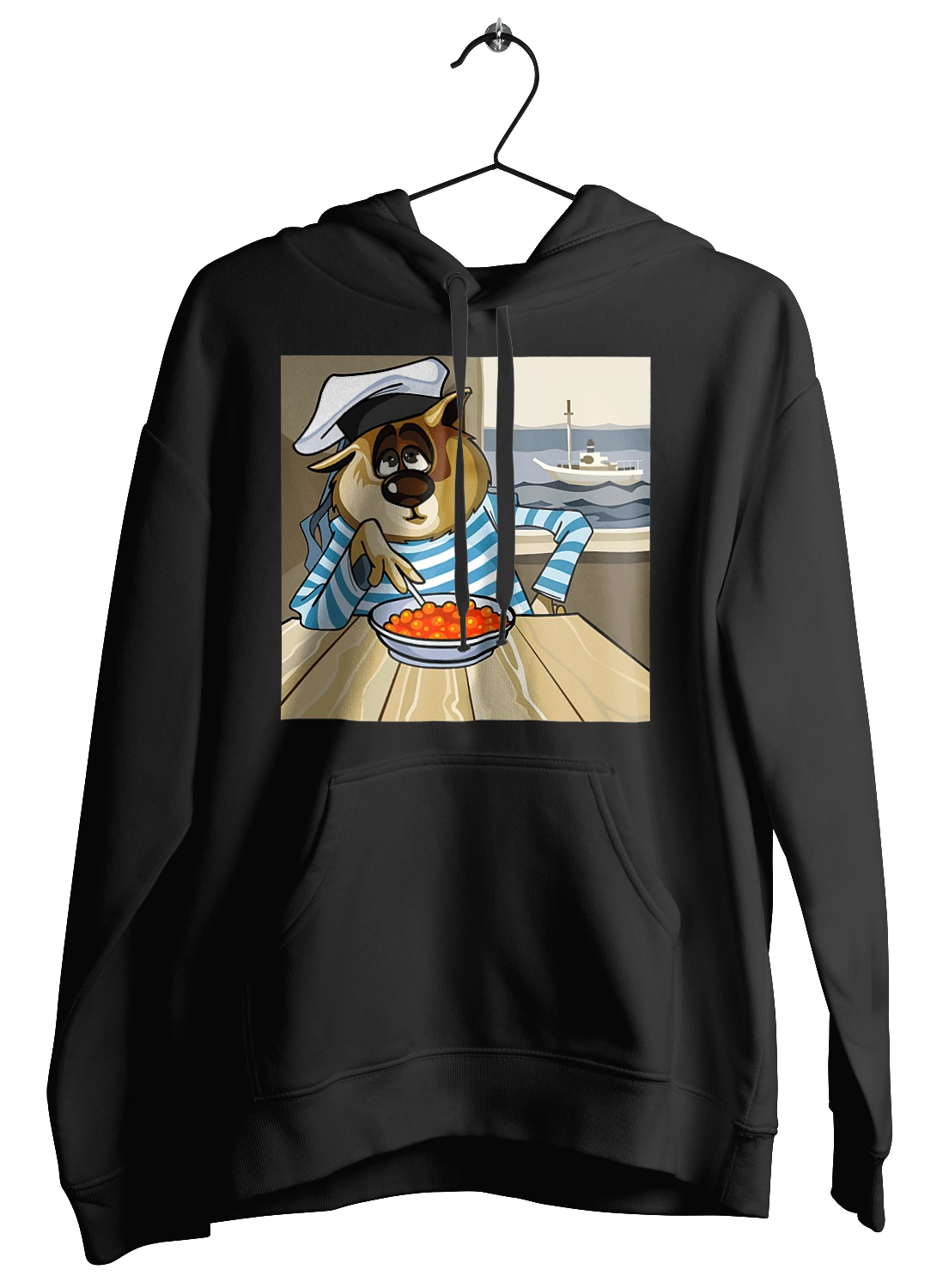 Cat Sailor, On The Ship Eats Red Caviar