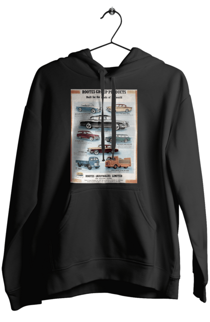 Жіноче худі з принтом "Аутомобільйо". Rootes, rootes (australia) limited, rootes group, rootes group products. 2070702