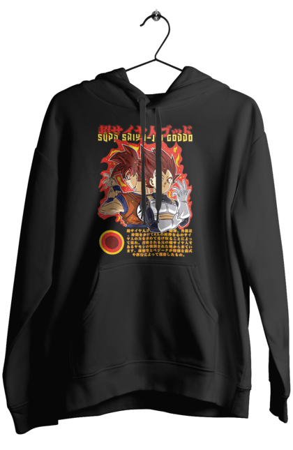 Women's hoodie with prints Dragon Ball. Anime, dragon ball, goku, manga, tv series, vegeta. 2070702