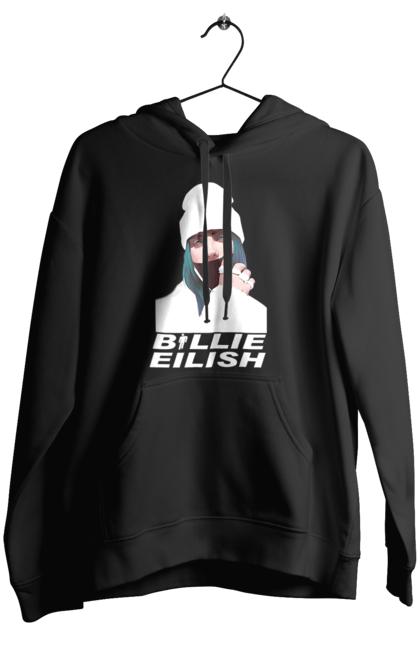 Жіноче худі з принтом "Біллі Айліш". Біллі айліш, логотип біллі айліш, принт біллі айліш, співачка біллі айліш. 2070702