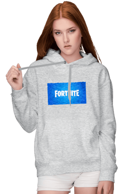 Жіноче худі з принтом "Fortnite". Ігра, сумка, топ, тренд, фортнайт. CustomPrint.market