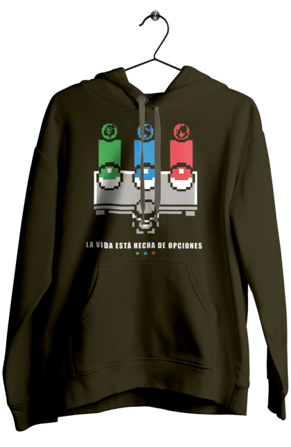 Women's hoodie with prints Pokemon. Anime, ash ketchum, game, nintendo, pikachu, pokemon, satoshi, tv series. 2070702