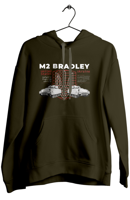 Жіноче худі з принтом "M2 Bradley". F16, m2 bradley, nasams, zuzana, гаубиця, два герби, залужний, сюзанна. 2070702