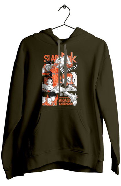 Women's hoodie with prints Slam Dunk Takenori Akagi. Anime, basketball, comedy, manga, school, shonen, slam dunk, sports anime, takenori akagi. 2070702