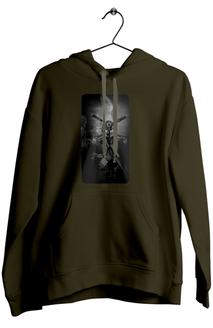 Жіноче худі з принтом "Слава зсу". Гвинтівка, зброя, літак, перемога, солдат, україна. 2070702