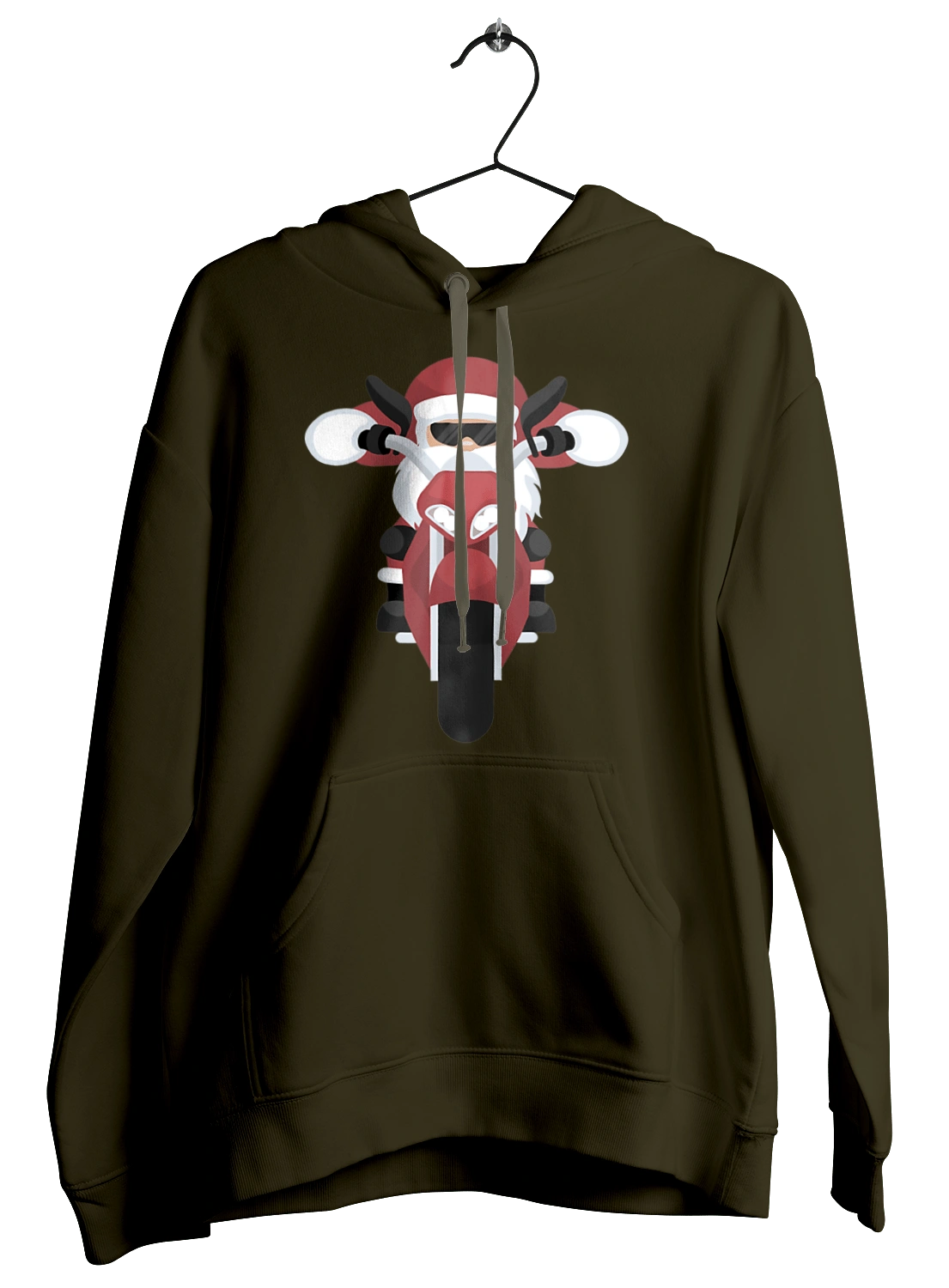 Санта на мотоцикле